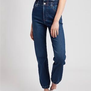 Express Relaxed Fit Dark Blue Jeans